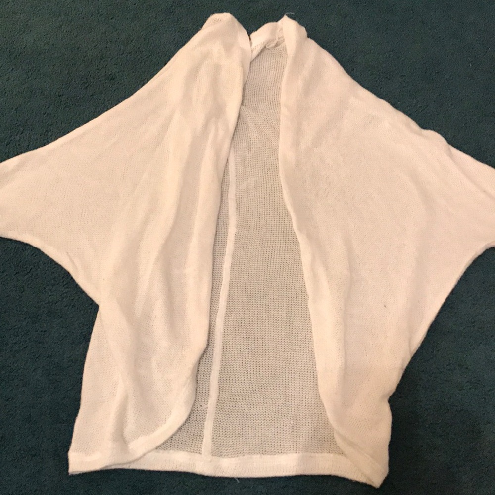 Aeropostale white knit cardigan